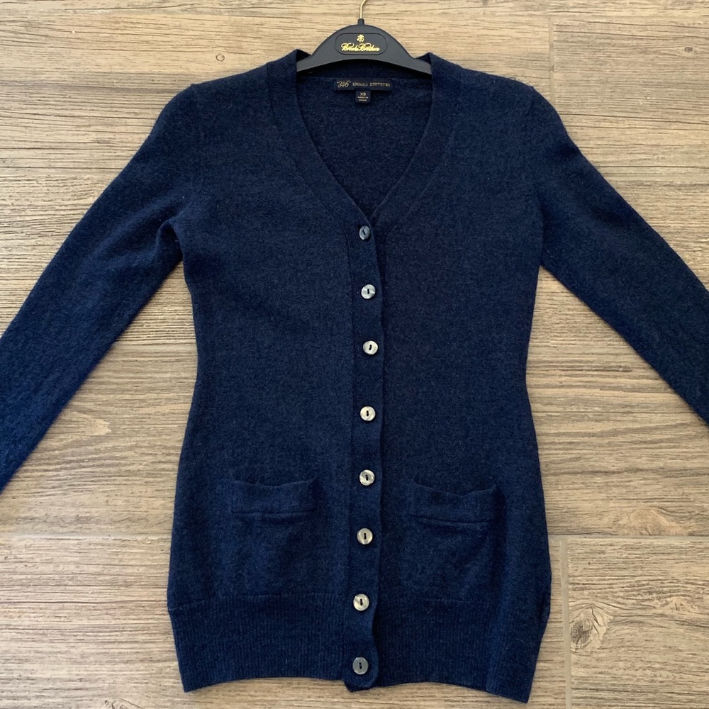 Brooks Brothers Blue Cardigan